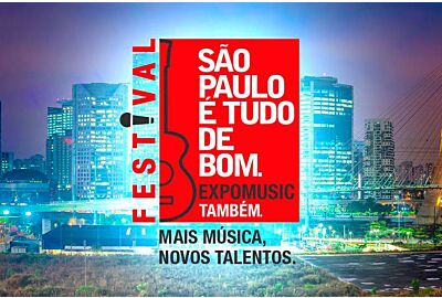 Expomusic será palco de festival musical que homenageia São Paulo