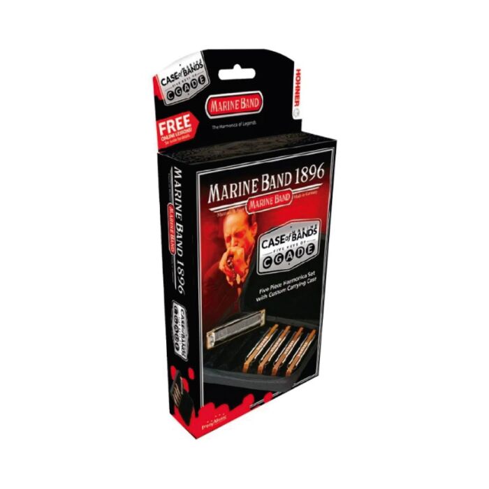 Kit Harmonica Hohner Marine Band 1896/20 C, D, E, G, A 1