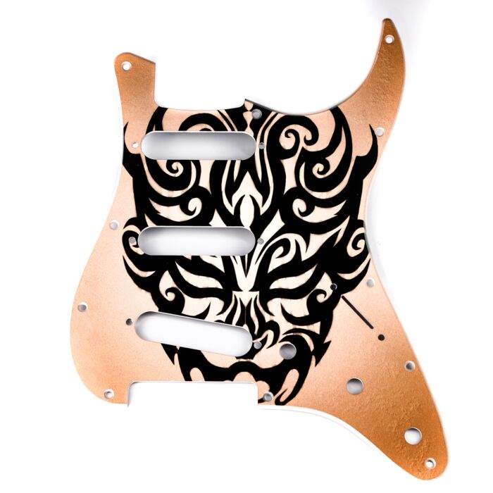 Escudo Guitarra Am Strat SSS Máscara Tribal Spirit 100-MT 1