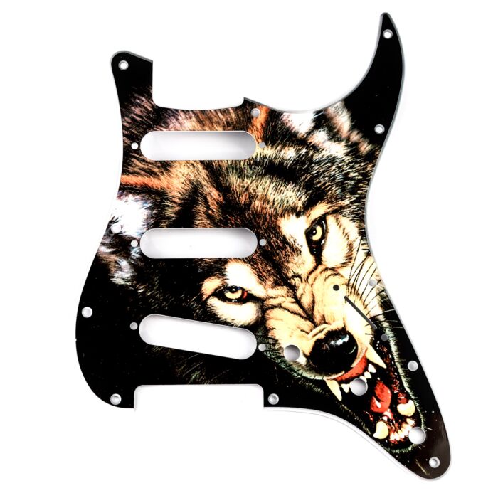 Escudo Para Guitarra Am Strat SSS Lobo Ártico Spirit 100-WF 1