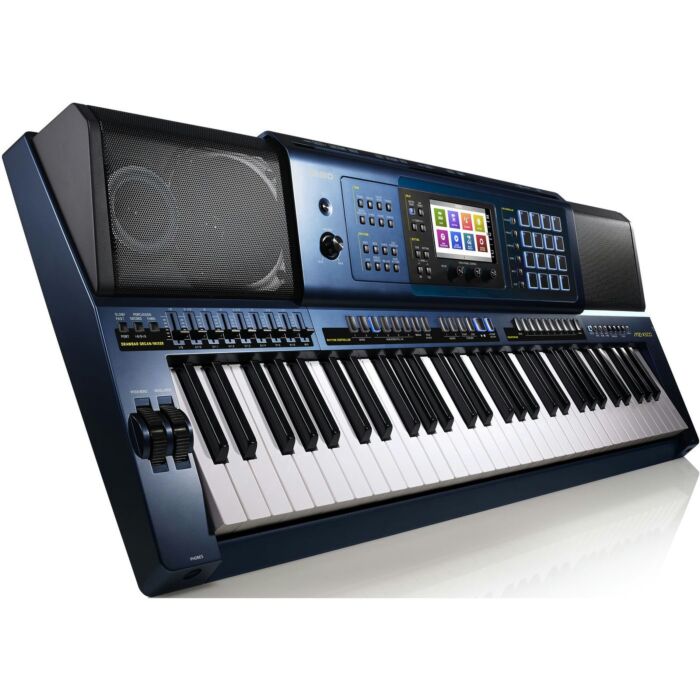 Casio mz-x500 arranjador Teclado Eletronico sequenciador com 61 teclas sensitivas, design waterfall , 128 notas de polifonia, LCD Touch Screen, 1100 timbres + 650 timbres de usuário, 330 ritmos, editor de timbres, função sampling, função órgão drawbar, ef