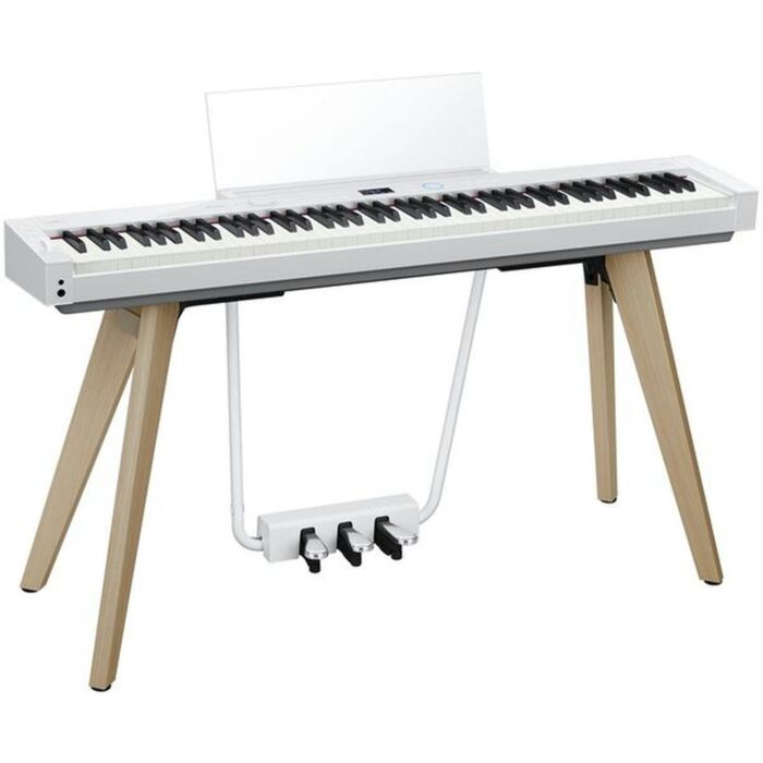O Privia PX-S7000 é um verdadeiro trabalho artesanal que redefine o padrão dos pianos digitais. Este modelo combina a estética integrada com suporte e pedais inclusos que podem ser apreciados de qualquer ângulo, com as inovadoras tecnologias de som da Cas
