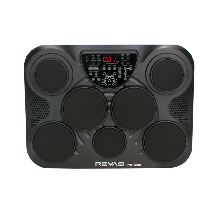 Roland revas pb-350 bateria portátil Bateria Eletrônica Portátil - Mini kit de bateria eletrônica com 7 pads sensitivos e dois pedais controladores de bumbo e chimbal. Possui 265 sons, 50 kits customiza´veis e 100 acompanhamentos. Metrônomo incluso e grav