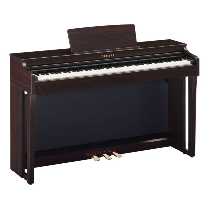 Yamaha clavinova clp-625 r piano digital Piano digital Clavinova CLP-625 R - Piano digital com 88 teclas de mecanismo GH3X com ação/peso de piano, escapment e acabamento em marfim sintético (brancas) e ébano sintético (pretas), 256 notas de polifonia, arq