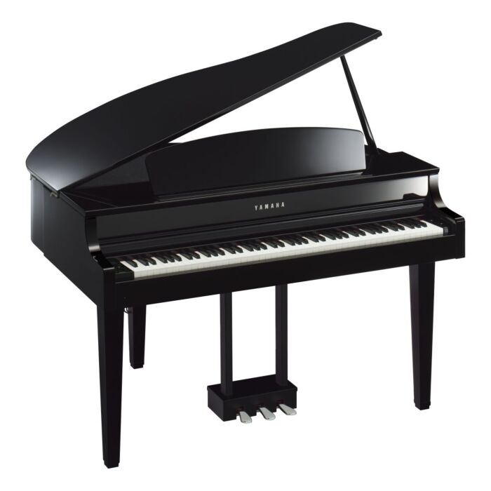 Yamaha clavinova clp-665gp piano digital Yamaha Clavinova CLP-665GP - Piano digital de ¼ cauda com design de piano Mini Grand, com 88 teclas de mecanismo GH3X, escapement e acabamento em marfim sintético, 256 notas de polifonia, 36 sons incluindo Yamaha C
