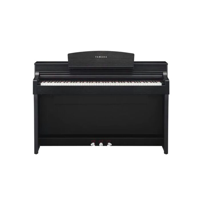 Piano Digital com novo sistema de aprendizado e entretenimento que guia o usuário sobre quais notas tocar por leds em cascata, semelhante ao game “Guitar Hero®”, 88 teclas com acabamento em marfim sintético (brancas), ébano sintético (pretas) e novo mecan