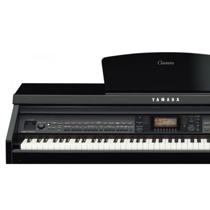 Piano digital vertical com 310 ritmos e 770 sons incluindo sons dos pianos acústicos Yamaha CFX e Bösendorfer Imperial. Mecanismo de teclas GH3X de tamanho e ação de piano com escapement e acabamento em Marfim Sintético. Acompanha Banqueta, Song book impr