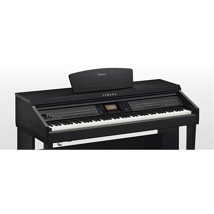 Piano digital vertical com 310 ritmos e 770 sons incluindo sons dos pianos acústicos Yamaha CFX e Bösendorfer Imperial. Mecanismo de teclas GH3X de tamanho e ação de piano com escapement e acabamento em Marfim Sintético. Acompanha Banqueta, Song book impr