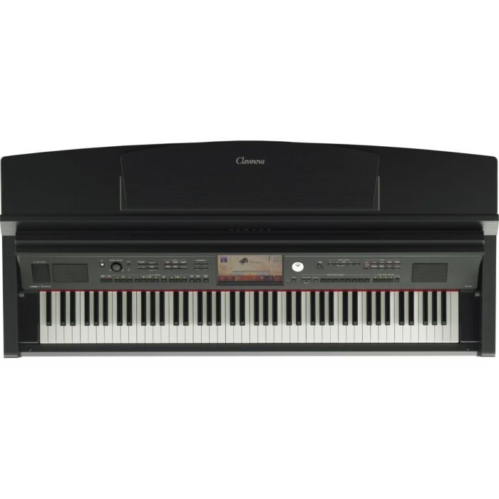 Yamaha clavinova cvp-709b piano digital Yamaha Clavinova CVP-709B - Piano digital com 600 ritmos e 1270 sons incluindo sons dos melhores pianos acústicos Yamaha CFX e Böesendorfer Imperial, teclas em madeira com mecanismo NWX e acabamento em marfim sintét