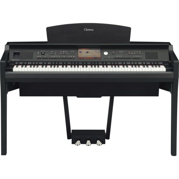 Yamaha clavinova cvp-709b piano digital - Usado Yamaha Clavinova CVP-709B - Piano digital com 600 ritmos e 1270 sons incluindo sons dos melhores pianos acústicos Yamaha CFX e Böesendorfer Imperial, teclas em madeira com mecanismo NWX e acabamento em marfi
