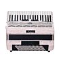 Acordeon Benson 120 baixos BAC120-7PWH branco c/9 registros 1