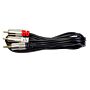Cabo P2 Stereo 02 Rca Metal 3m Storm 1