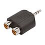 Adaptador J2 Rca Estéreo Para P2 Estéreo Plástico Pct C/4un 1