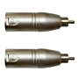 Adaptador Rca Macho P/xlr 3p Macho Niq. Wc 243 Ad 02 Unidades Wireconex 1