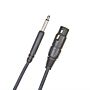 Cabo Microfone P10-XLR Fêmea D Addario Classic PW-CGMIC-25 1