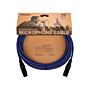 Cabo Microf XLR Azul Escuro Classic DAddario PW-CPMIC-20DBU 1