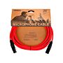 Cabo Microf XLR Vermelho Classic DAddario PW-CPMIC-20RD 1