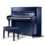 EU118S Pearl River European Series Piano Acústico Vertical com Sistema Intelligent e Silent Azul Polido com Banqueta| Teclacenter