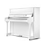 EU118S Pearl River European Series Piano Acústico Vertical com Sistema Intelligent e Silent Branco Polido com Banqueta| Teclacenter