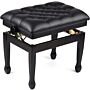 Banco de Piano Ajustável BULARA - Modelo PJ006 Cor Preto Polido