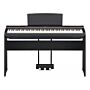Yamaha P-125 Piano Digital - Preto-Instrumento + suporte + pedal triplo