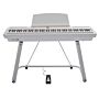 P200 Pearl River Piano Digital Teclas Fatar-Instrumento + suporte U-Branco
