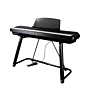P200 Pearl River Piano Digital Teclas Fatar-Instrumento + suporte U-Preto
