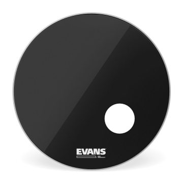 Pele Resposta Para Bumbo 20" Evans EQ3 Resonant Black BD20RB 1