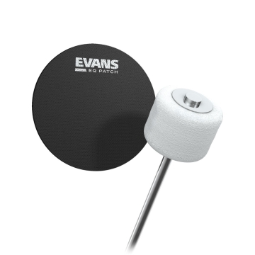 Pad Protetor Pele Bumbo Pedal Simples (2 Peças) Evans EQPB1 1