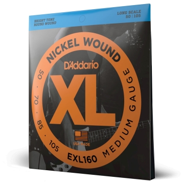 Encordoamento Baixo 4C 50-105 D Addario XL Nickel EXL160 1