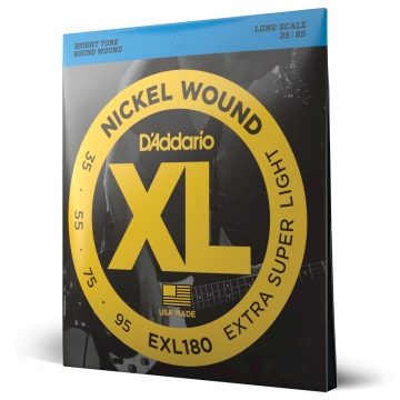 Encordoamento Baixo 4C 35-95 D Addario XL Nickel EXL180 1