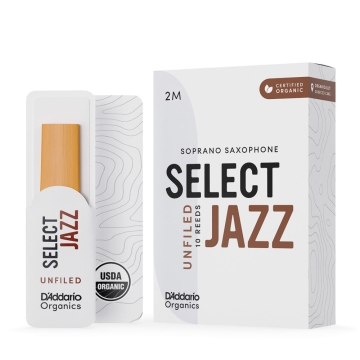 Palheta Sax Soprano 2M (10) DAddario Organic Select Jazz 1