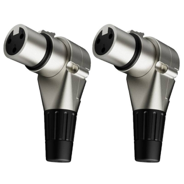 Wc 2043 Conector Xlr Femea Linha 90 Graus Wireconex 02 Unidades 1