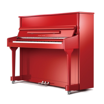 EU118S Pearl River European Series Piano Acústico Vertical Red Polish com Banqueta| Teclacenter