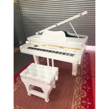 Piano Digital Harmonia HS 1000 Semi Cauda - 88 Teclas Ponderadas-Branco Laca-HS1000 1,75m
