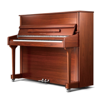 EU118S Pearl River European Series Piano Acústico Vertical em Grained Walnut Satin com Banqueta| Teclacenter