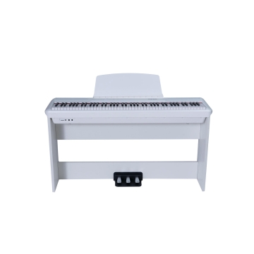 P60 Pearl River Piano Digital branco com estante W e pedal Triplo Bivolt