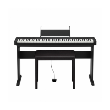 CDP-S110 é compacto, leve e totalmente portátil. Como ele pode ser alimentado por energia CA ou baterias, você pode tocá-lo não apenas como quiser, mas também onde quiser.-Piano Digital Stage Casio CDP-S110 ID-83727