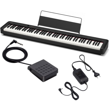 CDP-S110 é compacto, leve e totalmente portátil. Como ele pode ser alimentado por energia CA ou baterias, você pode tocá-lo não apenas como quiser, mas também onde quiser.-Piano Digital Stage Casio CDP-S110 ID-84410