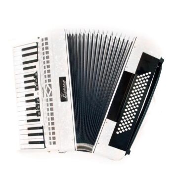 Acordeao 80 baixos Benson BAC80-7PWH branco, 9 registros 1