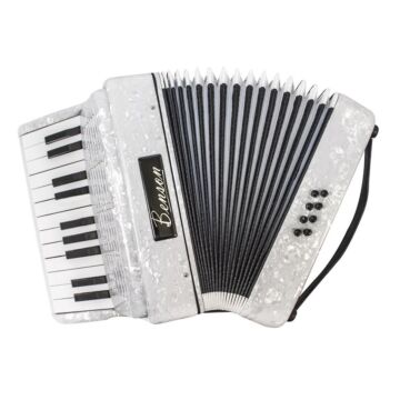 Acordeao 8 baixos Benson BAC08PWH branco perola c/22 teclas 1