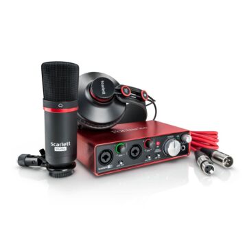 Kit Interface Mic. Headphone Focusrite Scarlett 2I2 Studio 1