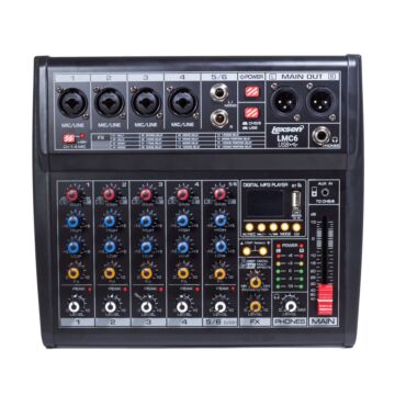 Mesa de Som 6 Canais, Interface/bluetooth LMC6 USB - Lexsen 1
