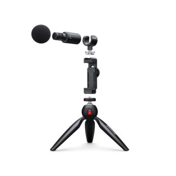 Kit vi­deo e Microfone Shure MV88 estereo digital acessorios 1