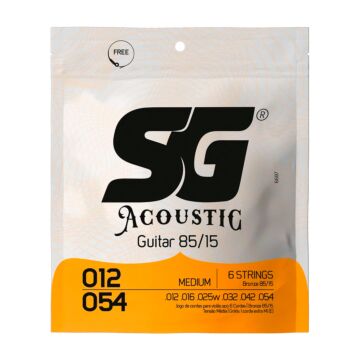 Encordoamento P/violão Aço Bronze 85/15 Sg 0.012 - 0.054 1