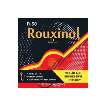 Encordoamento Violão R-50 Aço 010 Inox Bolinha Rouxinol 1