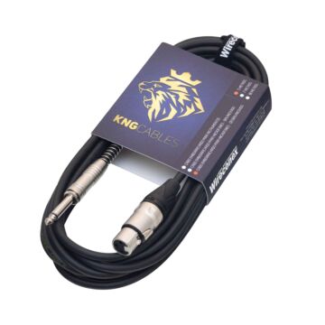 Cabo Para Microfone Desbalanceado Xlr P10 5 Metros Mcd-05 Kng Wireconex 1