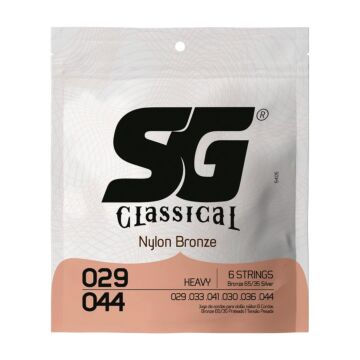 Encordoamento P/violão Nylon Bronze 65/35 Prata Tensão Alta Sg 0.029 1