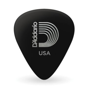 Palheta Celulóide Preta 1.25mm X-Pesada D Addario 1CBK7-10 1