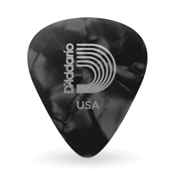 Palheta Celulóide Preta Perolada XPesada D Addario 1CBKP7-10 1